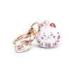 Japanische süße glückliche Katze Schlüsselanhänger Auto Tasche Dekor Wasser Sound Glocke Anhänger Anhänger G1019