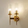 Lampe à LED Loft murale pour décor industriel à la maison rétro salle de bain éclairage métal E14 abat-jour en verre chambre