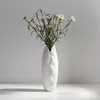 Modern Minimalist White Hemp Rope Ceramic Vase Dried Flower Arrangement Crafts Living Room Interior Decoration Ornaments 210623