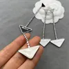 Fashion Oorbellen Triangle Earing Emaille Eardrop voor Man Dames Classic 4 Color Good Quality