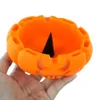 Vivid pumpkin heat resistant smoking ashtrays eco-friendly non-toxic ash carrier