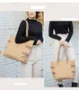 Mulheres Um Saco de Compras Ombro Grande Capacidade Alta Qualidade Material de Lona de Alta Qualidade Atacado Moda Sacos Handbag Stripes Tote Branco / Preto CVB236