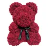 Orsetto rosa intero personalizzato grande con scatola Lussuoso orsetto 3D di rose Fiore Regalo di Natale Regalo di San Valentino 491 R24329857