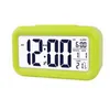 LED Digitale Wekker Elektronische Smart Mute Backlight Display Temperatuur Kalender Snooze Function Timer Kleurrijke 210804