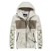 Jacket Men's Coat Casual Lapel Lamb Fleece Fuzzy Faux Shearling Zipper Warm Winter Hooded Outwear Jackets 210527