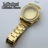 40 mm Case Sapphire Szkło Zegarek Ze Stali Nierdzewnej Fit Dla NH35 NH36 ETA 2836 Mingzhu DG2813 / 3804 Miyota 8205 8215 821a