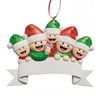 Christmas Decorations Personalized Family Ornaments Tree DIY Resin Hangings Gift For 2-6