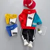 Autumn Children Clothes suit Boys Hooded T shirt Pants 2pcs Sets Kid Toddler Cotton Clothing Baby Tracksuits194N