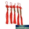 Ny 1pc Kopparmynt Ancien Red Chinese Knot Feng Shui Wealth Framgång Lucky Charm Hem Bil dekoration för barn Barn Fabrikspris Expert