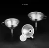 Strainers Stainless Steel Funnel Oil Liquid Metal with Detachable Filter Wide Mouth Colanders for Canning Kitchen Tools