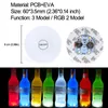 Novelty Lighting RGB BLUE RED LED Drink Coasters Mat Sticker Drink Party Light Bottle Glass Party Wine usastar