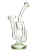 Vintage Pulsar 9inch Cilinder Recycler Glas Bong Water Waterpijpbuizen Roken Burner met Kom Zet Klantlogo