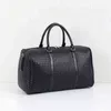 Fashion PU Leather Woven Pattern Travel Bag Large Capacity Men Women Shoulder s Business Luggage Duffle 211118