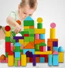 Modelbouwpakketten Houten speelgoed voor kinderen Bouwstenen Set met opbergtas Gemonteerd vroeg Educatief Speelgoed Kinderen