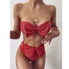 Kadın Mayo Seksi Kadınlar Push-Up Yastıklı Sutyen Bikini Set Yüzme Plajı Banyo Yaz1 #36