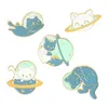 Cartoon Universe Cat Pins broszka dla kobiet Enamila Pin Lapel Pin Men Men Jewelry Will and Sandy