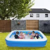 US Stock Inflatable Swimmingpool Tillbehör Vuxna Barn Badkar Utomhus Inomhus Hem Hushålls Baby Slitstarkt Tre-Layer Design Väggtjocklek 0.3mm