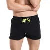 Elastische Herren Laufshorts Gym Training Workout Fitness Kurze Hose Sommer Strand Schwimmen Board Spandex Sport Unterwäsche Boxer Correr