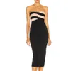 オクストレードス​​トラップレス包帯ドレス到着ブラックボディコン女性サマーミニセクシークラブパーティー誕生日衣装210527