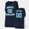 2022カスタムNCAA North Carolina Tar Heelsバスケットボールジャージー駐車場Walker Kessler Dawson Garcia Puff Johnson Dontrez Styles D'Marco Dunn Leachy Black