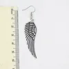 Gros Boho Style Dangle Boucle D'oreille Grandes Grandes Ailes D'ange Boucles D'oreilles Pour Femmes Fille Amis Amoureux De La Musique Cadeaux Bijoux Pendientes