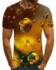 Tshirts Casual O Neck Short Sleeve Visual Art T Shirt New Mens Summer Clothing Mens 3D Designer