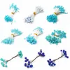90 pièces Double têtes bricolage artificielle Mini perle fleur étamine Pistil étamine florale fruit cerise pour mariage décoration de noël