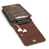 Torba na telefon komórkowy Uniwersalna kiesa kieszonkowa z klamrą magnetyczną Klamra Slot Karty Portfel Skórzany Pokrywa