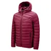 DARPHINKASA Winter Jacket Men Parka Casual Solid Color Hooded Coat Thick Warm 210916