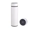 20 oz Sublimation Blanc Intelligent Tumbler En Acier Inoxydable Bouteille D'eau Température Affichage Smart Vide Flacons Tasse À Café Cadeaux De Noël WLL1027