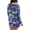 Women Hooded Sweatshirts Hoodies Camouflage Print Pocket Tops Cotton Long Sleeve Plus Size Fashion Autumn Winter Pullover Hoodie Top