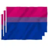New3 * 5FT LGBT Rainbow Flag Drukowanie flagi biseksualne poliester z mosiądzami Przelotki Wakacje EWB7718