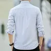 Chemises décontractées pour hommes 2022 chemise rayée affaires formelle marque à manches longues Slim Fit hommes Streetwear robe sociale