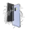 Casos de telefone à prova de choque transparente PC acrílico PC Back TPU Bumper Caso Híbrido para Samsung S9 Plus S7 Edge S8 Nota 8 A8 J8 J7 J6 J4 J3