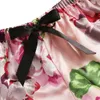 Sexy Sleepwear Lingerie Mulheres Pijamas Dormir Tops Silk Robe Lace Underwear Sleepwear Calças 3 Piece Set Q0706