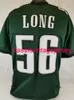 Men Women Youth Chris Long Custom Sewn Green Football Jersey XS-5XL 6XL