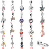 Designer Jewelry 925 Silver Bracelet Charm Bead fit Pandora Spinning Pinwheel Love Key Style Versatile Slide Bracelets Beads European Style Charms Beaded Murano