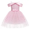 Foreign Trade Girls' Evening Dress Wholesale By Season European Style Princess Asha Woman's Gown Sequin Children Graduation Performance Clothes