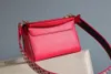 High Quality Twist lock Handbag Purse Genuine Leather Messenger Bag Embroidery Shoulder Strap Bags Women Crossbody Handle Tote New