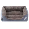 Super Grote Hond Sofa Bed Waterdichte Bodem Zachte Fleece Nest Mandketten Mat Pet Herfst Winter Warm Cozy S House 210924