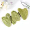 Gua Shaa Scraper Board Massage Tool Natural Heju Jade Guasha Stone voor Face Neck Skin Lifting Rimpel Remover Spa Acupuncture Beauty Care