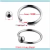 Boucles d'oreilles Jewelrypcs / Pack Captive Bead Ring Bcr Lip Nose Nipple Body Cbr Cartilage Piercing In Fashion Jewelry Hoop Hie Drop Delivery 2021