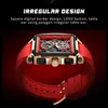 Orologi rettangolari delle migliori marche per uomo Orologio da uomo al quarzo Moda Sport di lusso Cronografo impermeabile Orologio in silicone 210624