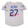 Stitched Custom Matt Kemp 2008 Road 50th Anniv Jersey Lägg till namnnummer Baseballtröja