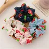 117 Styles Lady Girl Hair Scrunchy Ring Flastic Hair Bands Pure Color Leopard Plaid Garger Asestine Sports Dance Scrunchie Hairband 350 K2