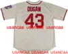 Stitched Jimmy Dugan 43 City of Rockford Peaches A League Movie Baseball Jersey Men Women Youth Baseball XS-5XL 6XL