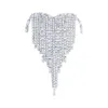 Fashion Simple Elegant Crystal Tassel Heart Brooches For Women Unisex Sparkling Beauty Office Party Butterfly Brooch Pin Gifts