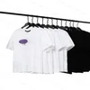 2022 럭셔리 티셔츠 브랜드 티셔츠 PA 의류 스프레이 레터 반팔 봄 여름 조수 남성과 여성 티 011 디자이너