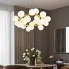 Magic Bean Modern Glass Led Pinging Lamps Black Gold Gold Hanging Light Dining G4 Pingente Lamp Retro Lustre