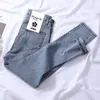 Autunno Arrivo Corea Moda Donna Vita alta Slim Skinny Jeans All-matched Casual Elastico Denim Matita Pantaloni S374 210512